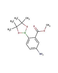 Astatech METHYL 5-AMINO-2-(4,4,5,5-TETRAMETHYL-1,3,2-DIOXABOROLAN-2-YL)BENZOATE, 95.00% Purity, 0.25G